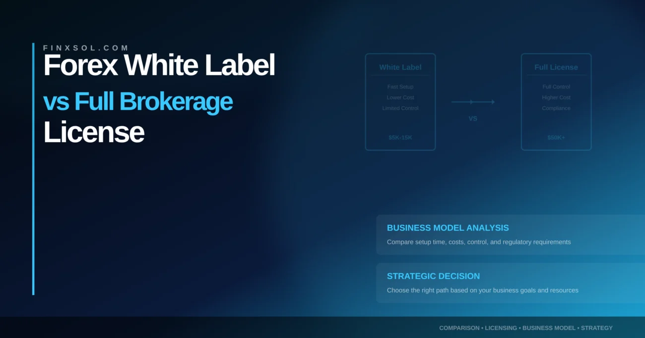 Forex White Label vs Full Brokerage License – Which Is Better in 2026?